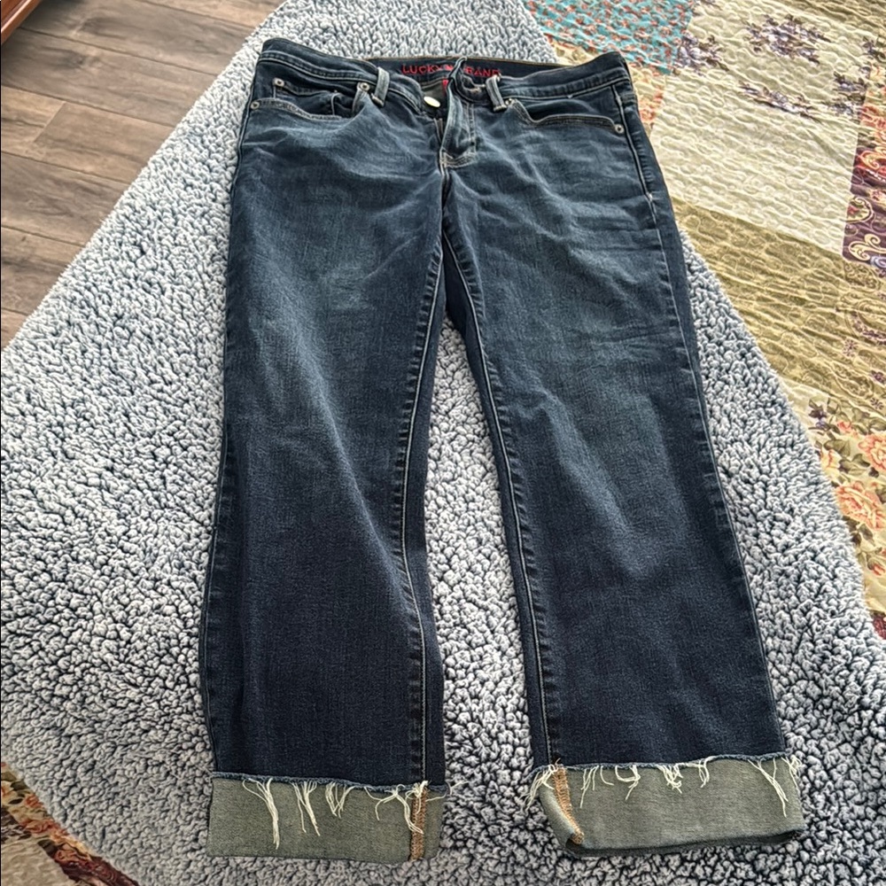 Lucky Brand Dark Blue Ankle Jeans